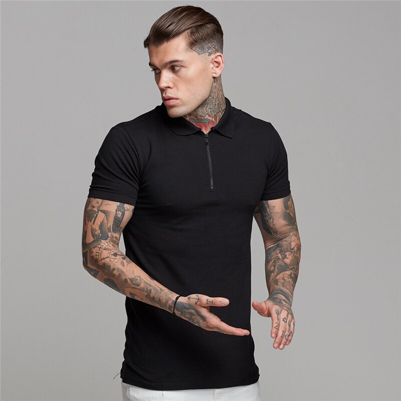 Summer Solid Polo Shirt Short Sleeve Tshirts