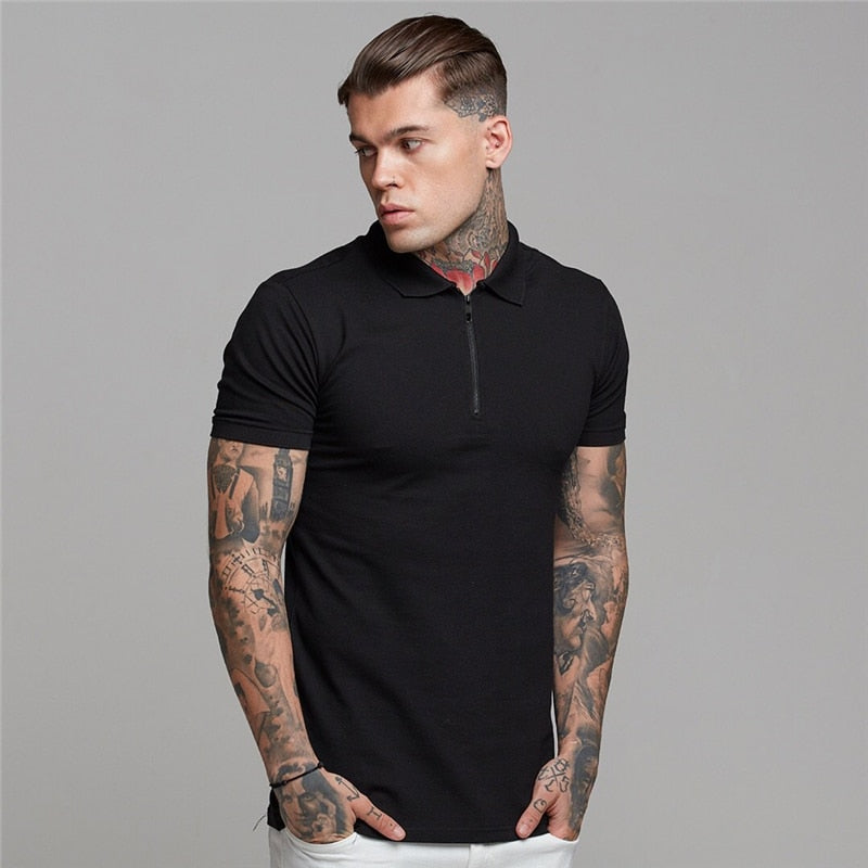 Summer Solid Polo Shirt Short Sleeve Tshirts