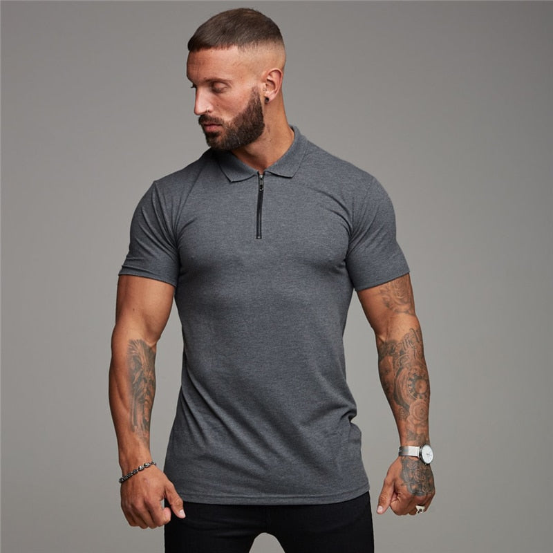 Summer Solid Polo Shirt Short Sleeve Tshirts