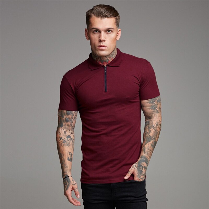 Summer Solid Polo Shirt Short Sleeve Tshirts