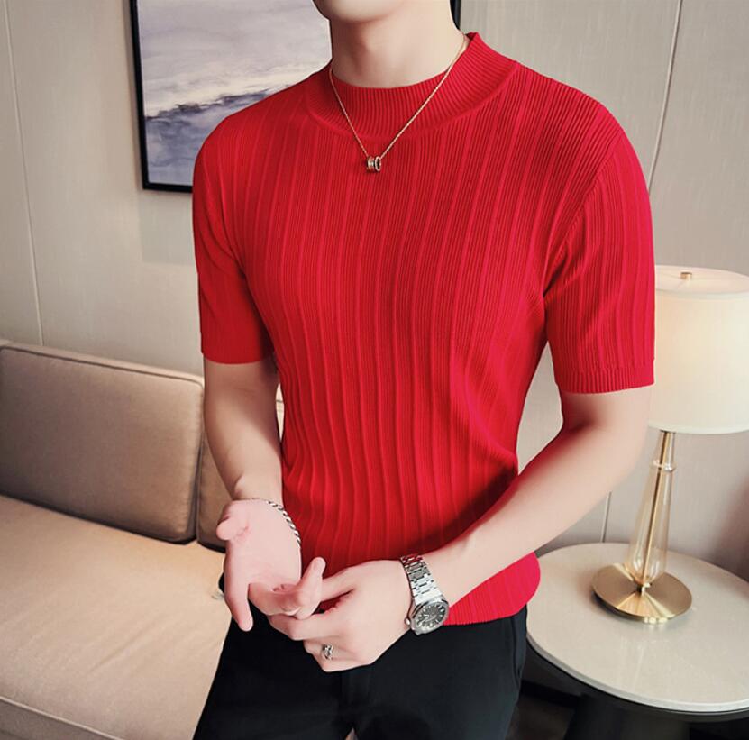 High-End Casual Short Sleeve knitting Sweater