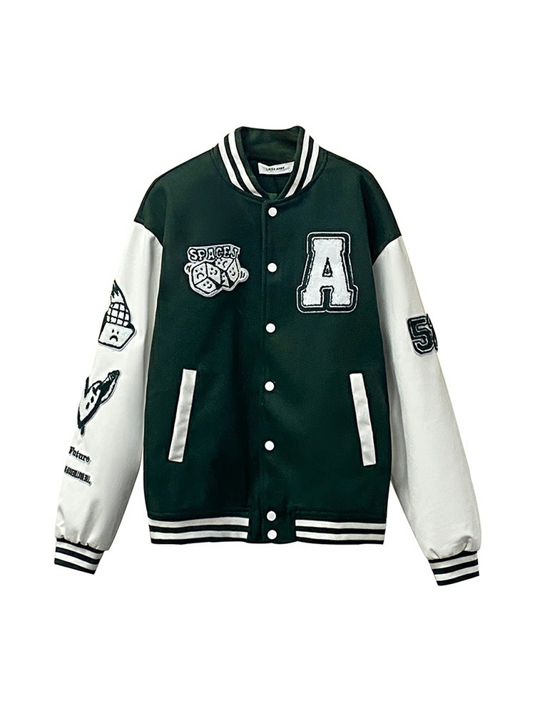 Embroidered Letter Jacket