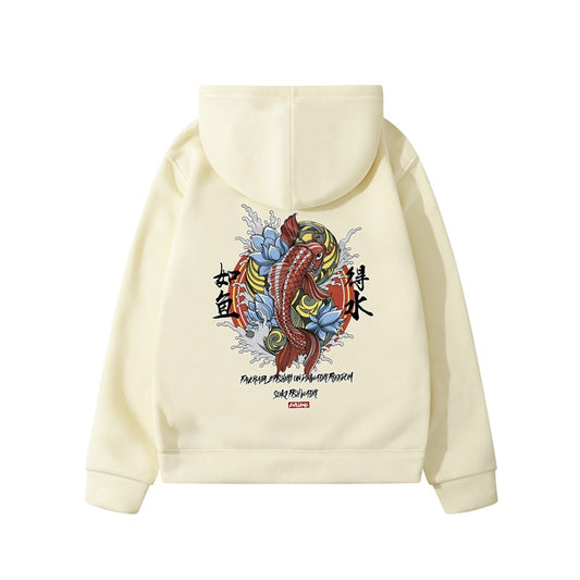 Mens Hip Hop Hoodie Ukiyoe Streetwear