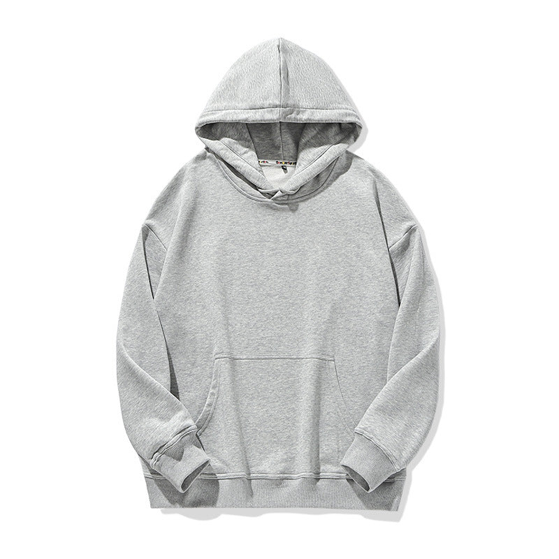 Solid Color Loose Hoodie