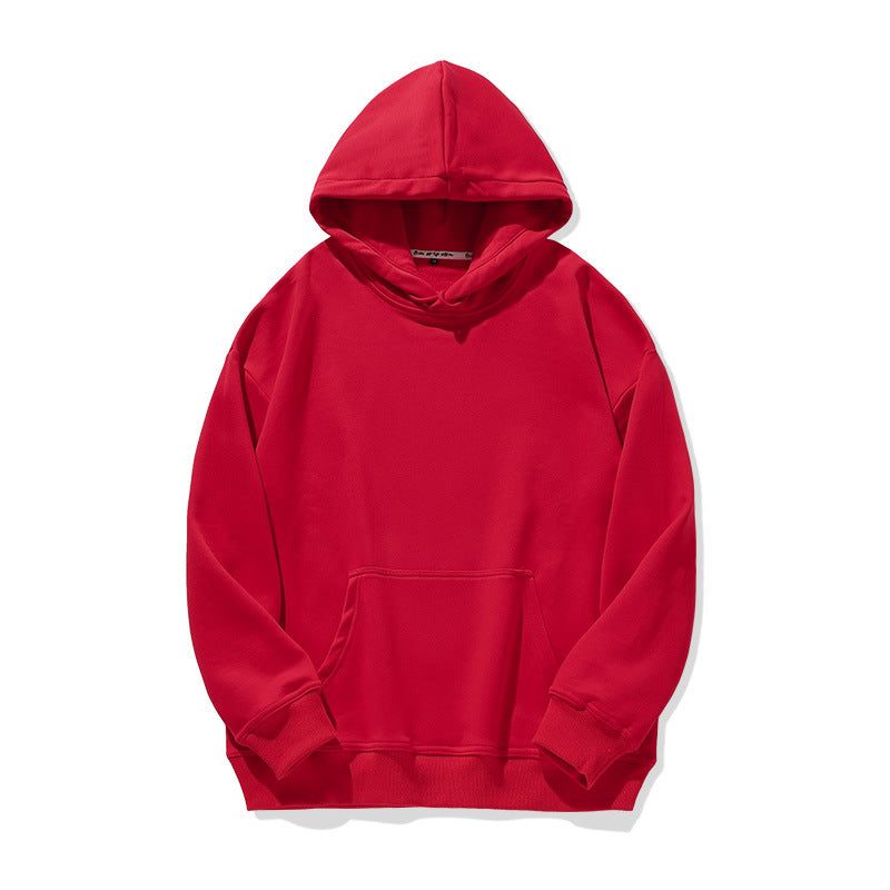 Solid Color Loose Hoodie