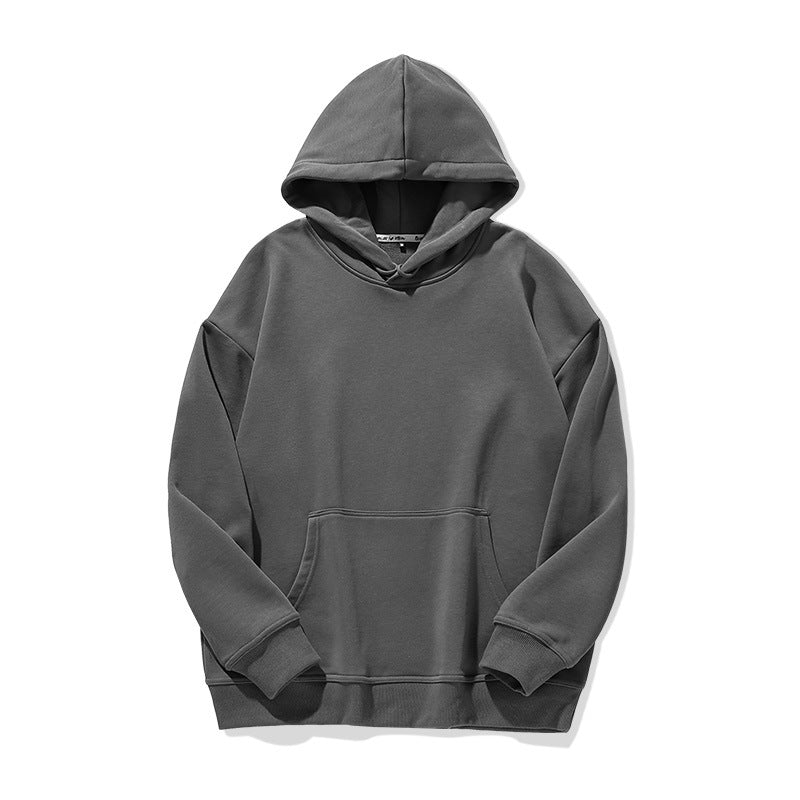 Solid Color Loose Hoodie