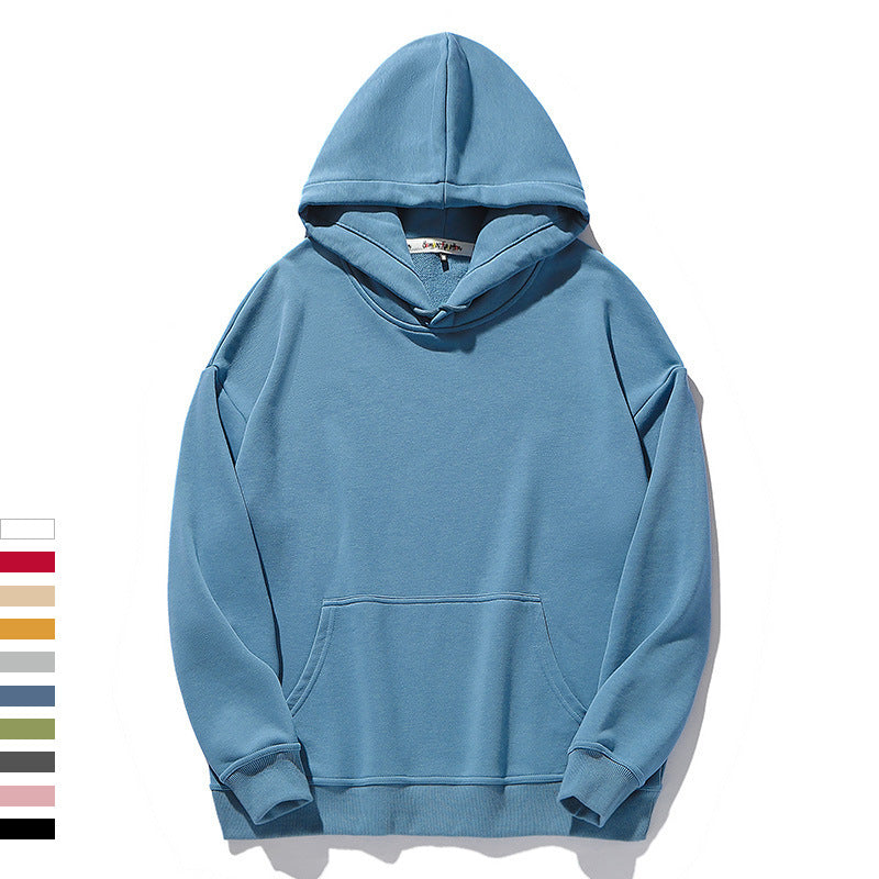 Solid Color Loose Hoodie