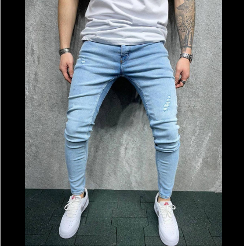 Men's Ripped Slim Fit Jeans