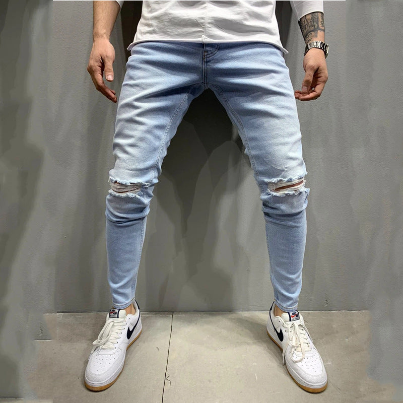 Men's Ripped Slim Fit Jeans