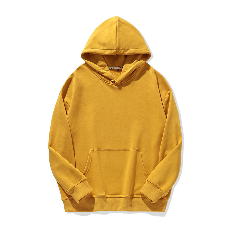 Solid Color Loose Hoodie