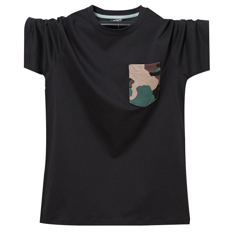 Camouflage Pockets Men Oversized T-shirt