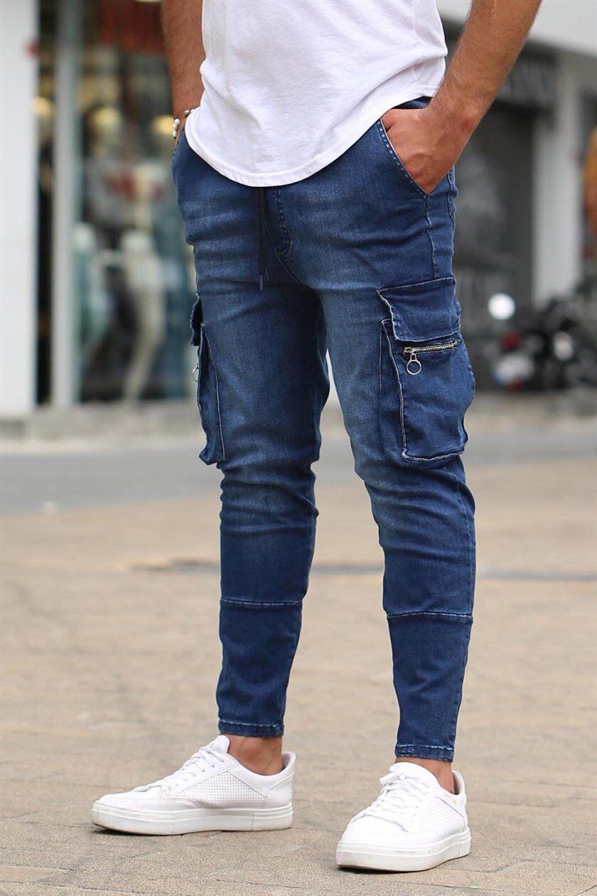 Ripped Slim Fit Denim Jeans