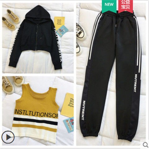 Three-piece Casual Sportswear Suit