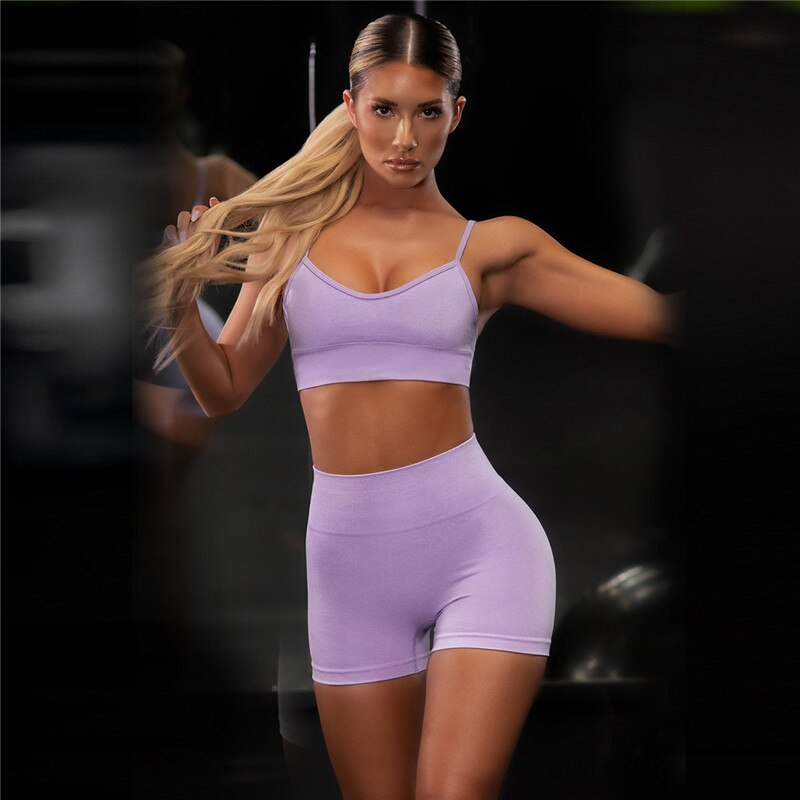 Padded Bra Seamless Shorts Sportswear