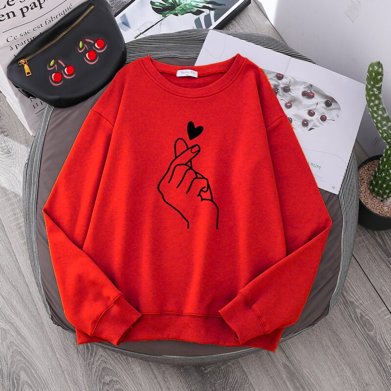 Love at your fingertips Unisex hoodies