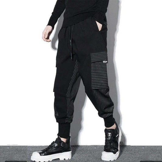 Hip Hop Cargo Pants Loose Black Pants