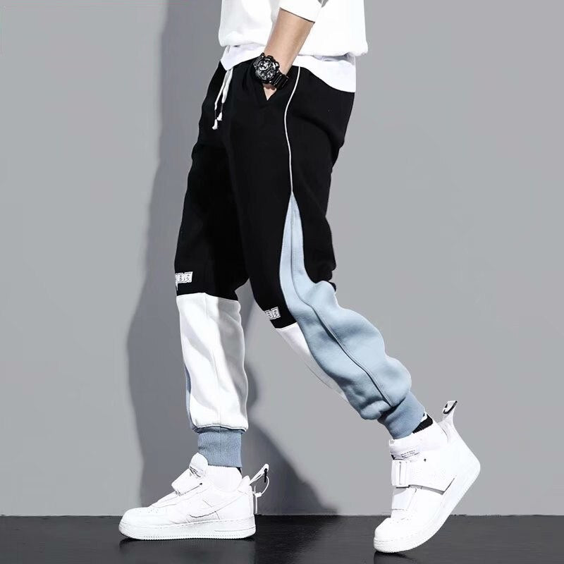 Casual Joggers Spliced Pants