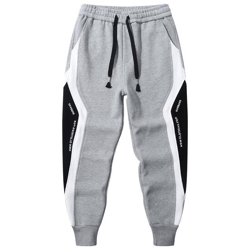 Black Grey Spliced High Waist Women Jogger