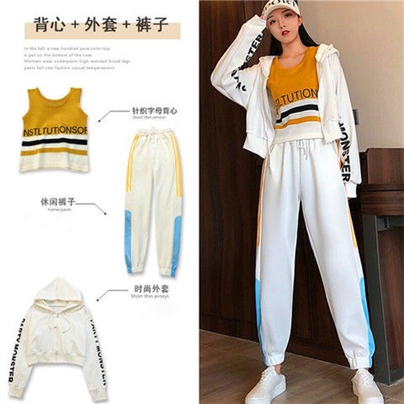 Three-piece Casual Sportswear Suit