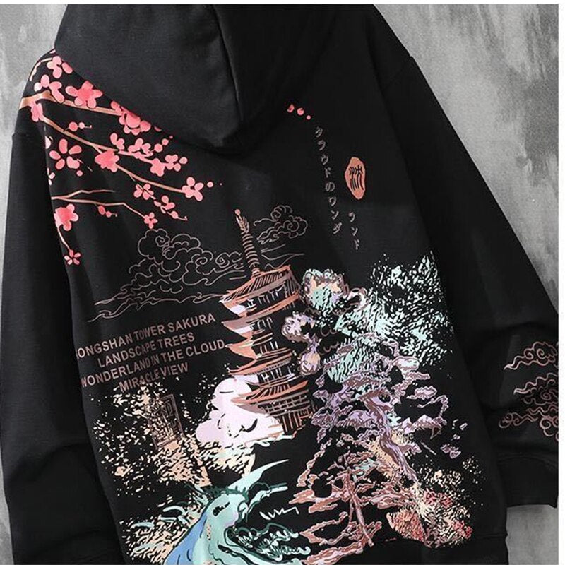 Harajuku style loose hoodie