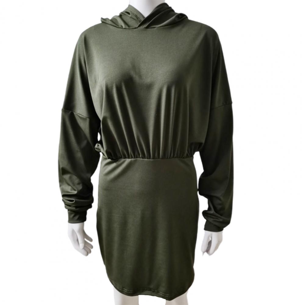 Vestido Corto Long Sleeve Sweatshirt Dress