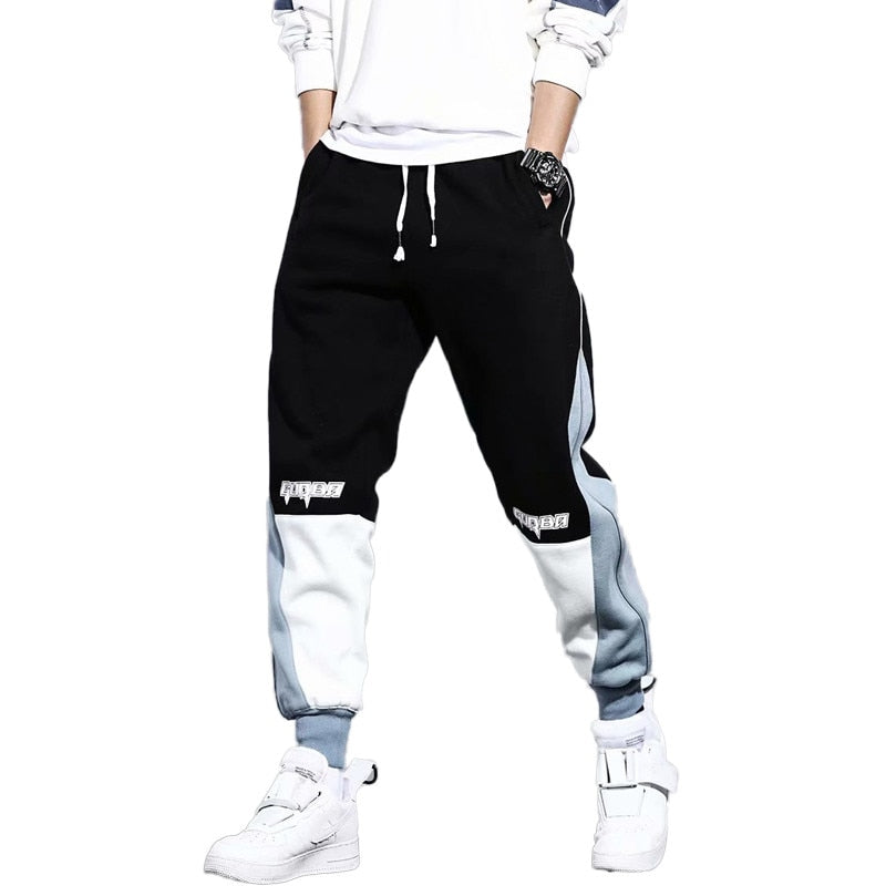 Casual Joggers Spliced Pants