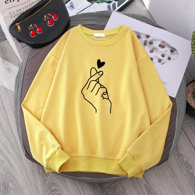 Love at your fingertips Unisex hoodies