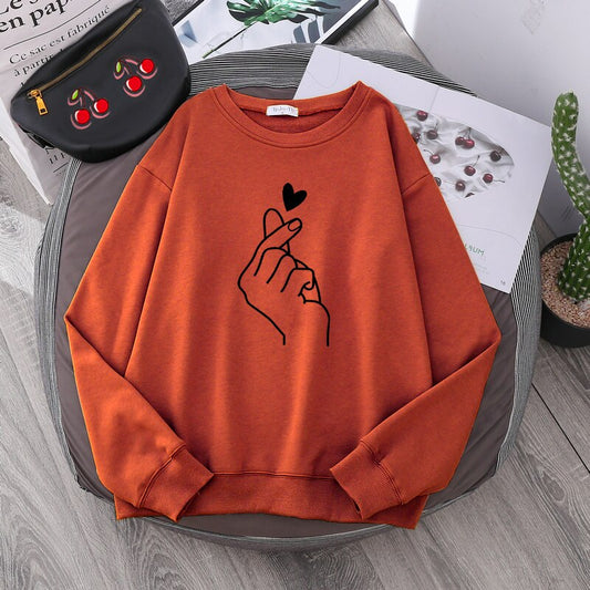 Love at your fingertips Unisex hoodies