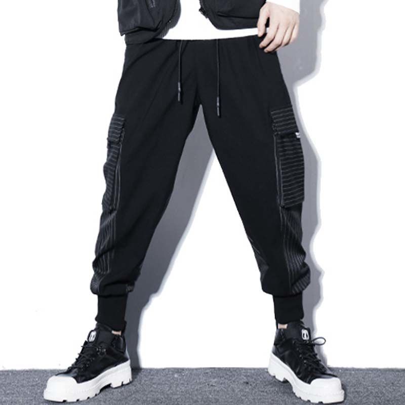 Hip Hop Cargo Pants Loose Black Pants