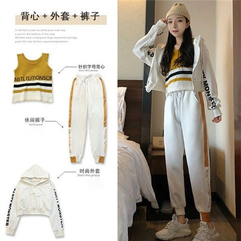 Three-piece Casual Sportswear Suit