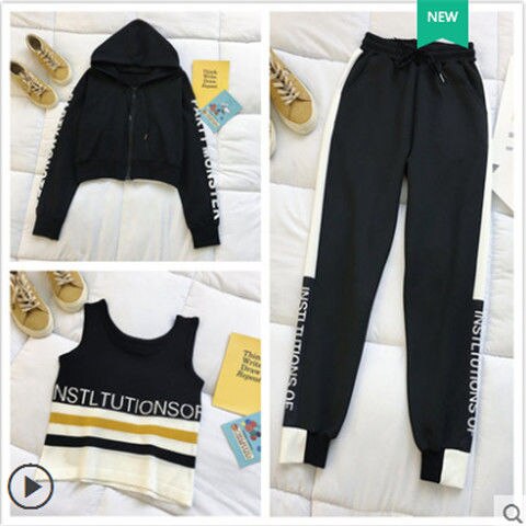 Three-piece Casual Sportswear Suit