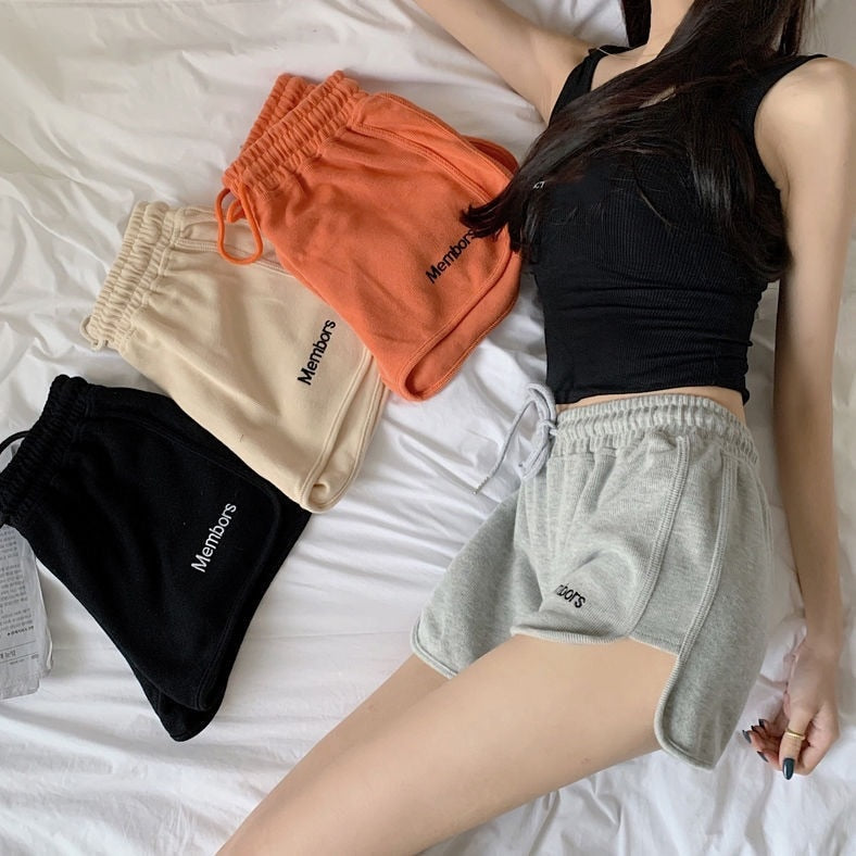 Workout Waistband Skinny Stretch Shorts