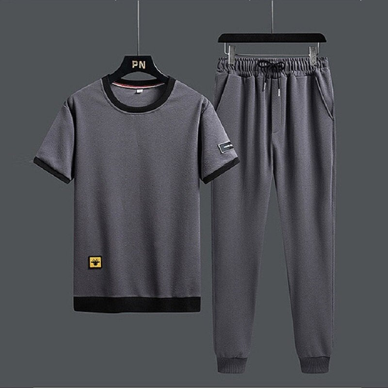 Men's Short-sleeved Sports Suit