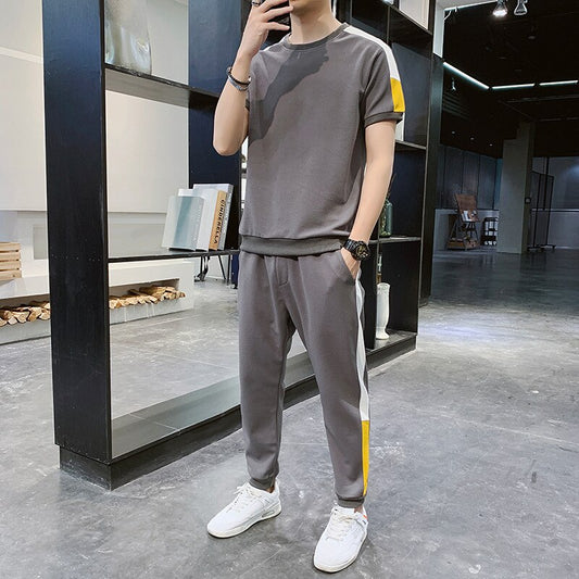 Men's Short-sleeved Sports Suit