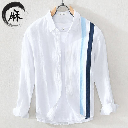 Summer Casual Long Loose Linen Sleeves Shirt