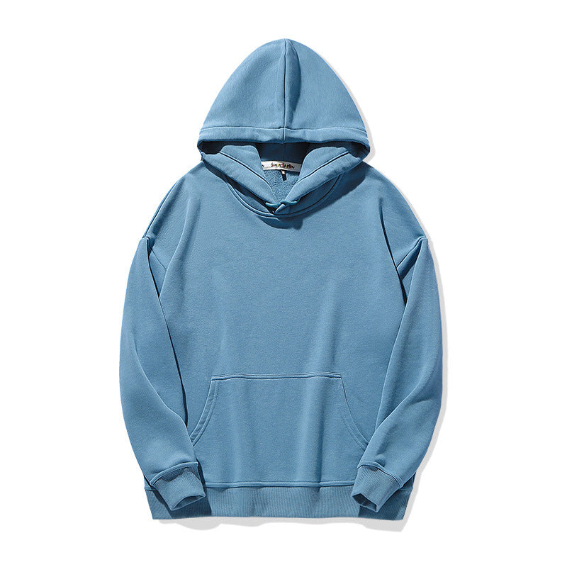 Solid Color Loose Hoodie