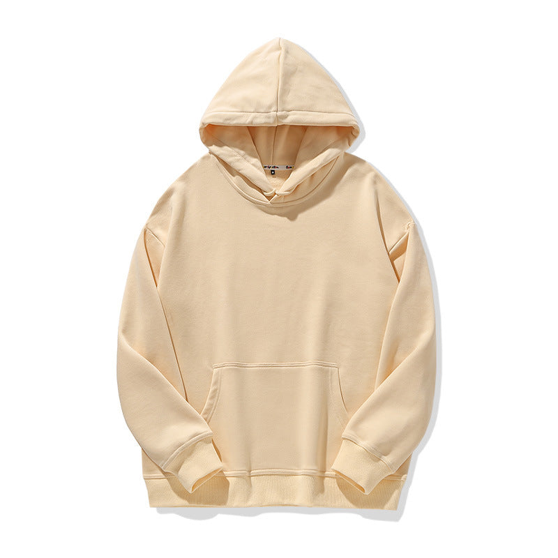 Solid Color Loose Hoodie